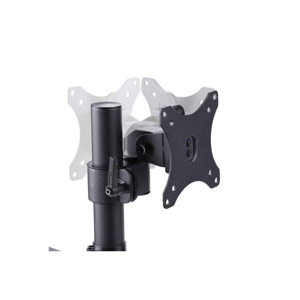 Produktbild för StarTech.com Triple Monitor Desk Mount For Up To Three 27in Screens, VESA 75x75/100x100, Tool-Less Arm Adjustments, C-Clamp/Grommet Mount, Spring-Assisted Arms monteringssats - justerbar arm - för 3 LCD-bildskärmar - svart