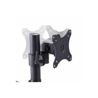 Produktbild för StarTech.com Triple Monitor Desk Mount For Up To Three 27in Screens, VESA 75x75/100x100, Tool-Less Arm Adjustments, C-Clamp/Grommet Mount, Spring-Assisted Arms monteringssats - justerbar arm - för 3 LCD-bildskärmar - svart
