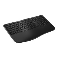 Produktbild för HP 685 - tangentbord - dubbel läge, 3-zons layout, multi-enhet, 23 programmerbara knappar, OS auto-detektering, låg profil tangenthöjd - 100% full size - hela norden - svart Inmatningsenhet
