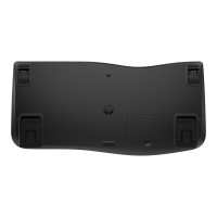 Produktbild för HP 685 - tangentbord - dubbel läge, 3-zons layout, multi-enhet, 23 programmerbara knappar, OS auto-detektering, låg profil tangenthöjd - 100% full size - hela norden - svart Inmatningsenhet