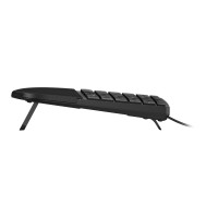 Produktbild för HP 485 Comfort - tangentbord - fler enheter, 23 programmerbara tangenter, 3-zon layout full size - hela norden - svart Inmatningsenhet