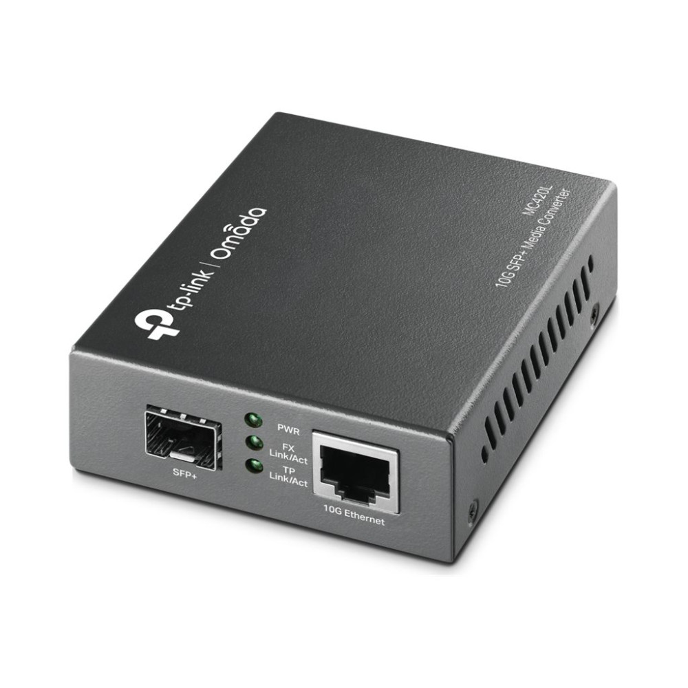 Produktbild för TP-Link Omada MC420L V1 - fibermediekonverterare - 10GbE, 5GbE, 2.5GbE, 1GbE