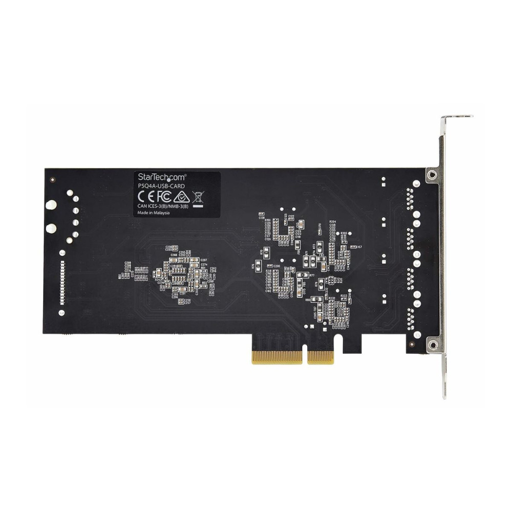 Produktbild för Startech 4-Port USB-A PCIe Card, USB 3.2 5Gbps, 4x USB Controllers - USB-adapter - PCIe 2.0 x4 - USB 3.2 Gen 1 x 4