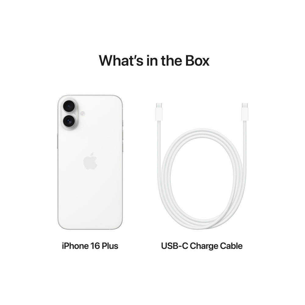 Produktbild för Apple iPhone 16 Plus - vit - 5G smartphone - 256 GB - GSM