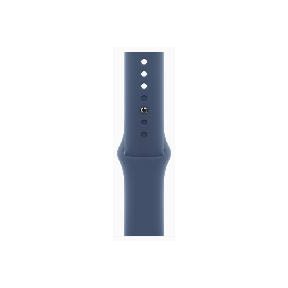 Produktbild för Apple Watch Series 10 (GPS) - silveraluminium - smart klocka med sportband - denim - 64 GB