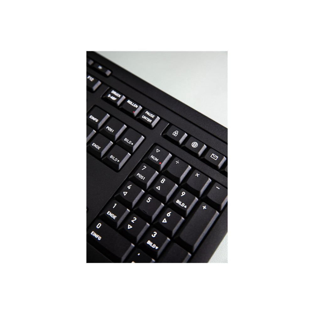 Produktbild för CHERRY STREAM DESKTOP COMFORT - sats med tangentbord och mus - 100% full size - QWERTZ - tysk - svart Inmatningsenhet