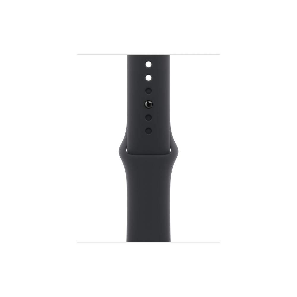 Produktbild för Apple Watch Series 10 (GPS + Cellular) - skiffer titan - smart klocka med sportband - svart - 64 GB