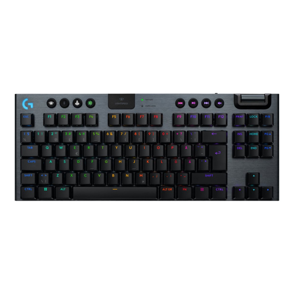 Produktbild för Logitech G G915 X - tangentbord - LIGHTSPEED TKL - QWERTY - nordiskt (danska/finska/norska/svenska) - svart Inmatningsenhet