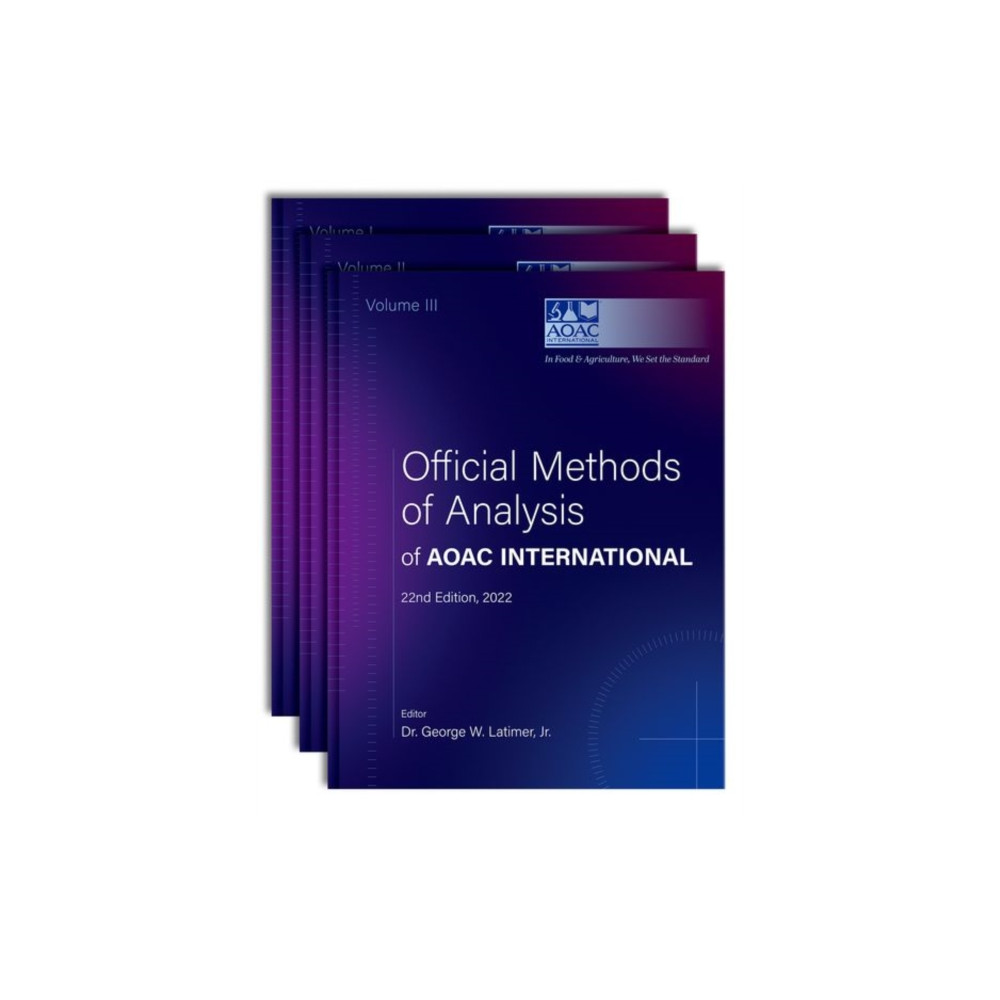Produktbild för Official Methods of Analysis of AOAC INTERNATIONAL (inbunden, eng)