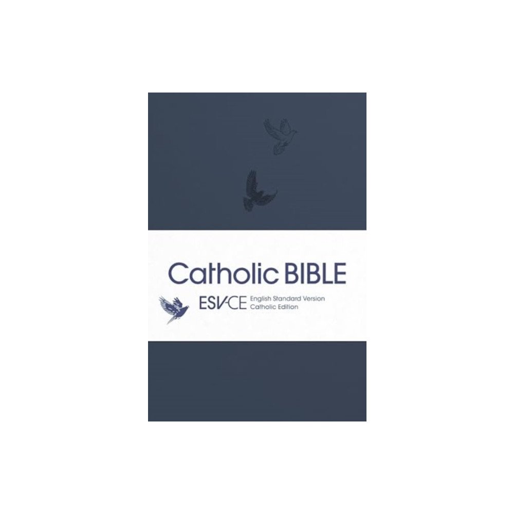 Produktbild för ESV-CE Catholic Bible, Pocket Edition, Navy Blue Flexiback, Debossed Dove, British Liturgical Bible, ESV-CE, Flexiback, Pocket size (häftad, eng)
