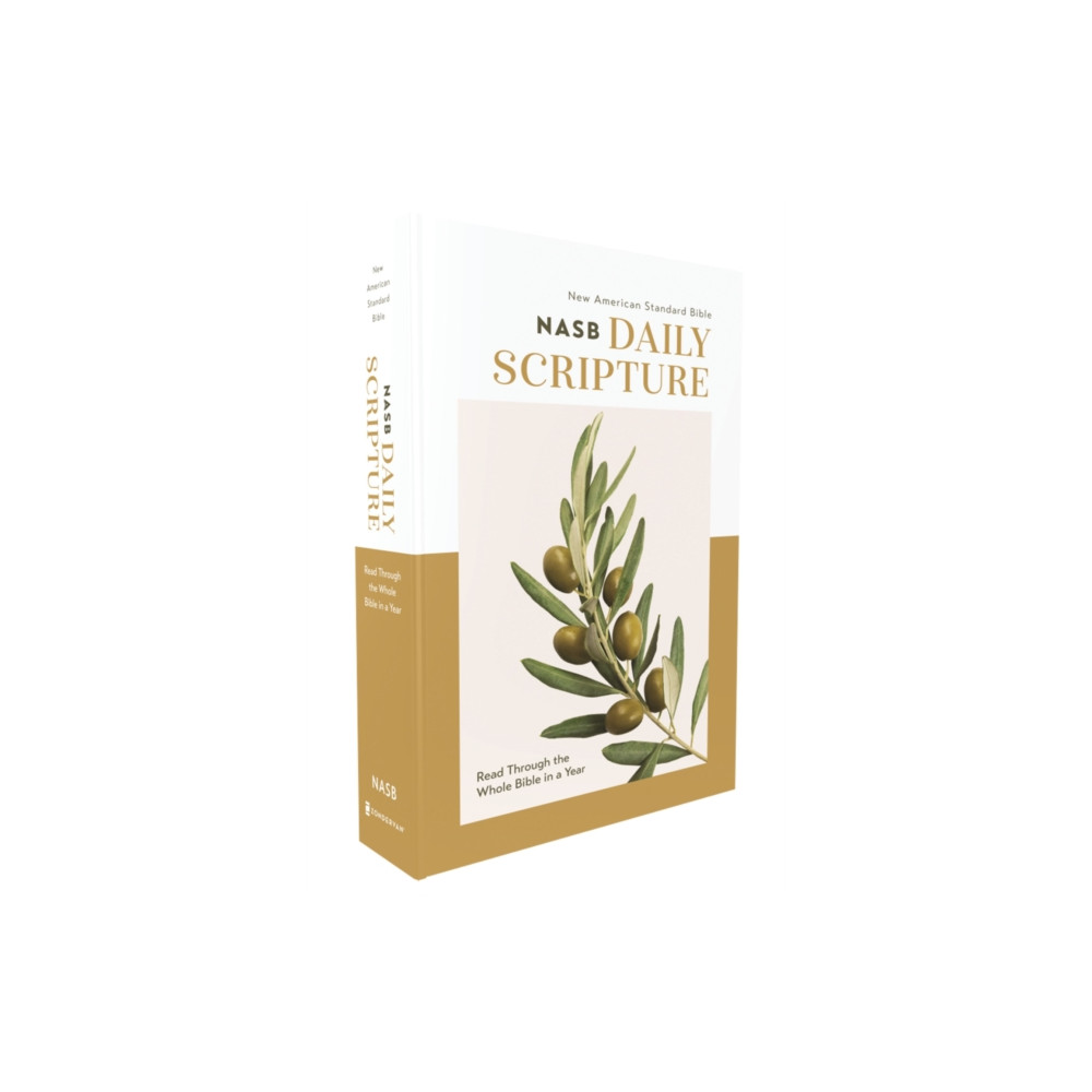 Produktbild för NASB, Daily Scripture, Paperback, White/Olive, 1995 Text, Comfort Print (häftad, eng)