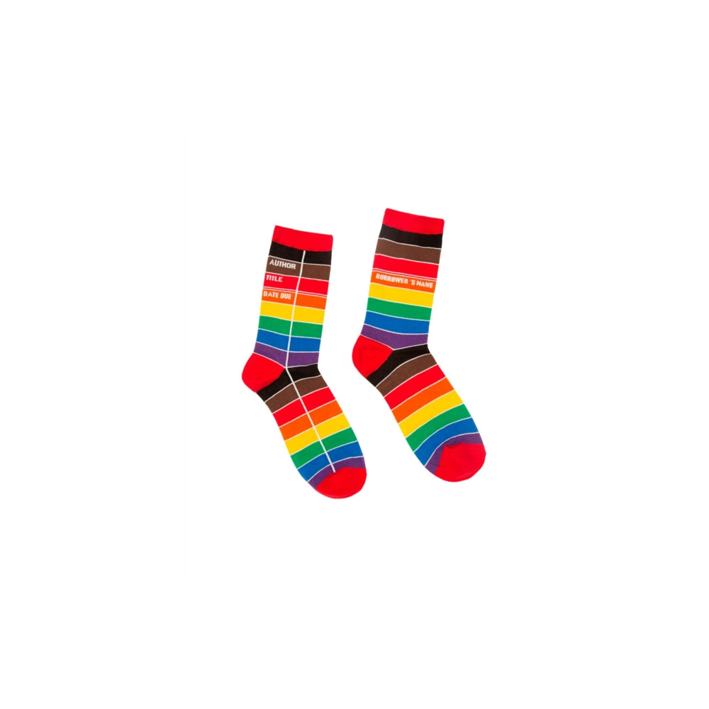 Produktbild för Library Card Pride Socks - Small