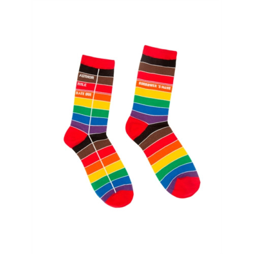 Out of Print Library Card Pride Socks - Small