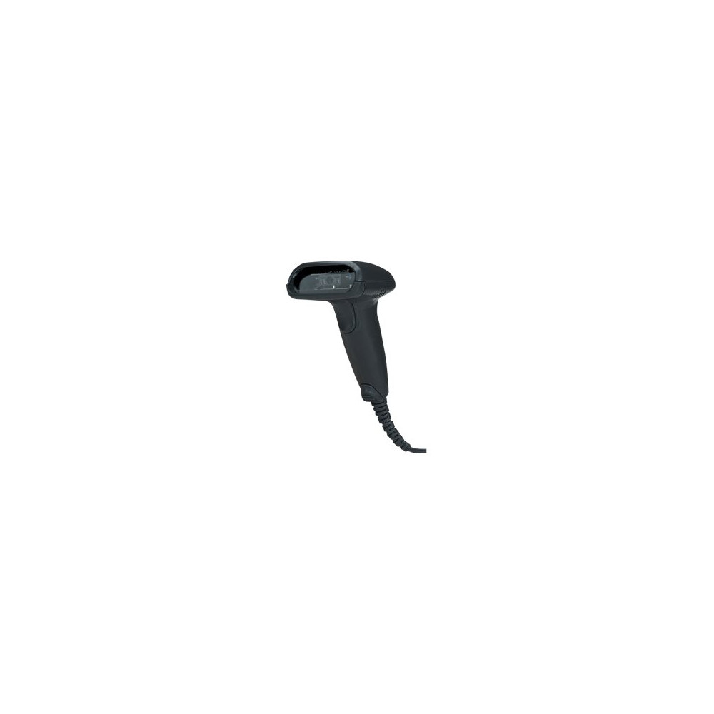 Produktbild för Manhattan Long Range CCD Handheld Barcode Scanner, USB, 500mm Scan Depth, Cable 1.5m, Max Ambient Light 10,000 lux (sunlight), Black, Three Year Warranty, Box - streckkodsskanner