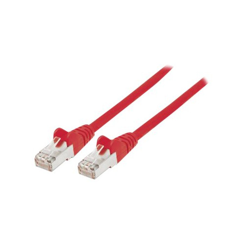 intellinet Intellinet Network Patch Cable, Cat6, 3m, Red, Copper, S/FTP, LSOH / LSZH, PVC, RJ45, Gold Plated Contacts, Snagless, Booted, Lifetime Warranty, Polybag - patch-kabel - 3 m - röd