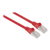 Produktbild för Intellinet Network Patch Cable, Cat6, 3m, Red, Copper, S/FTP, LSOH / LSZH, PVC, RJ45, Gold Plated Contacts, Snagless, Booted, Lifetime Warranty, Polybag - patch-kabel - 3 m - röd
