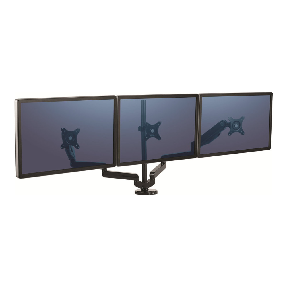 Produktbild för Fellowes Platinum Series Triple Arm monteringssats - justerbar arm - för 3 monitorer - svart