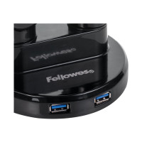 Produktbild för Fellowes Platinum Series Triple Arm monteringssats - justerbar arm - för 3 monitorer - svart