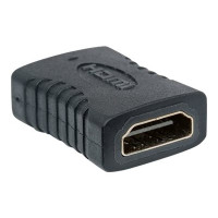 Produktbild för Manhattan HDMI Coupler, 4K@60Hz (Premium High Speed), Female to Female, Straight Connection, Black, Ultra HD 4k x 2k, Fully Shielded, Gold Plated Contacts, Lifetime Warranty, Polybag - HDMI-anslutning