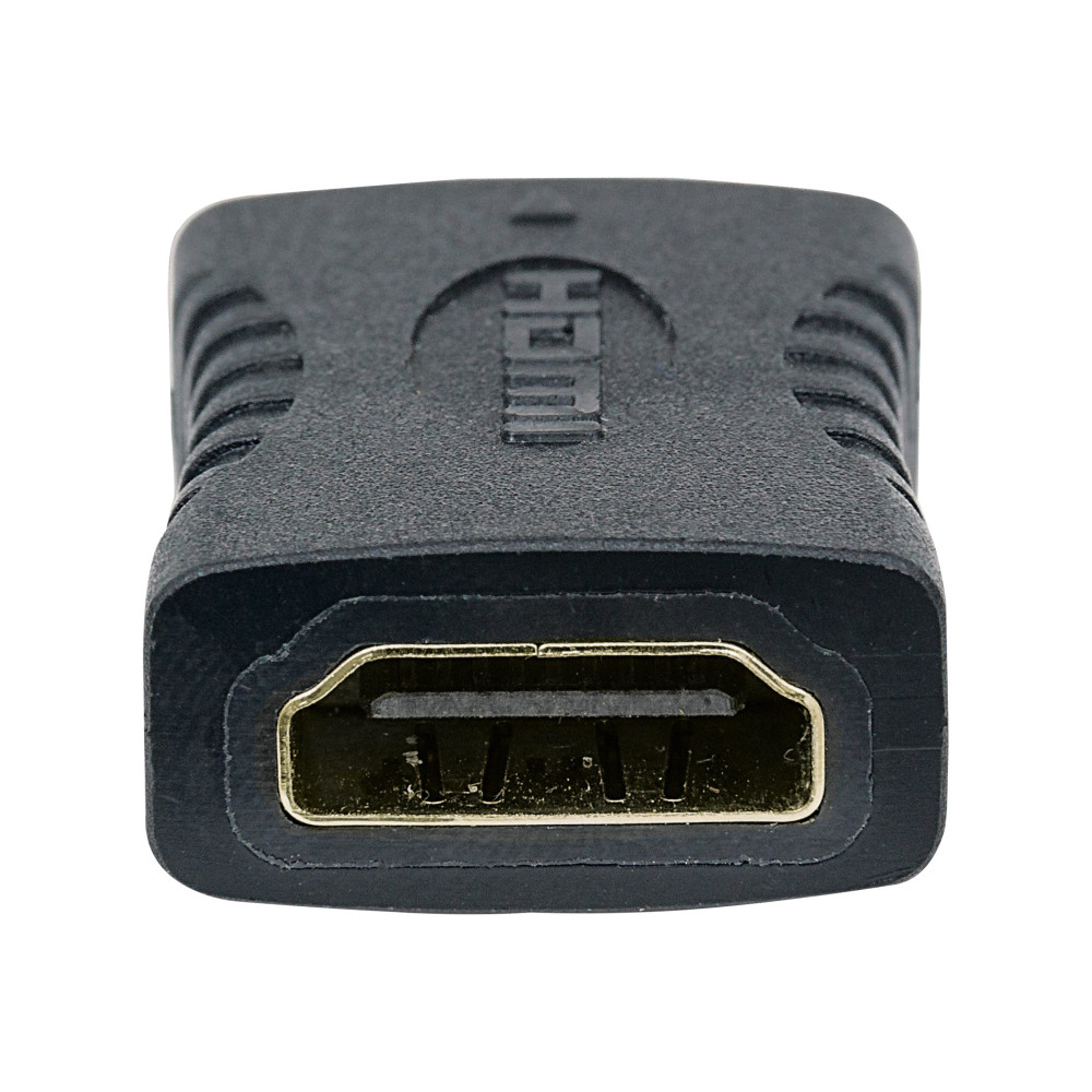 Produktbild för Manhattan HDMI Coupler, 4K@60Hz (Premium High Speed), Female to Female, Straight Connection, Black, Ultra HD 4k x 2k, Fully Shielded, Gold Plated Contacts, Lifetime Warranty, Polybag - HDMI-anslutning