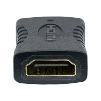 Produktbild för Manhattan HDMI Coupler, 4K@60Hz (Premium High Speed), Female to Female, Straight Connection, Black, Ultra HD 4k x 2k, Fully Shielded, Gold Plated Contacts, Lifetime Warranty, Polybag - HDMI-anslutning
