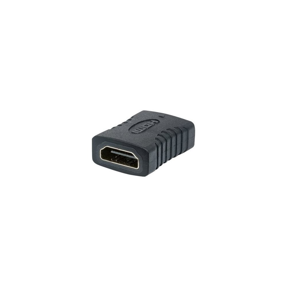 Produktbild för Manhattan HDMI Coupler, 4K@60Hz (Premium High Speed), Female to Female, Straight Connection, Black, Ultra HD 4k x 2k, Fully Shielded, Gold Plated Contacts, Lifetime Warranty, Polybag - HDMI-anslutning