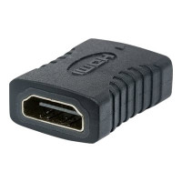Produktbild för Manhattan HDMI Coupler, 4K@60Hz (Premium High Speed), Female to Female, Straight Connection, Black, Ultra HD 4k x 2k, Fully Shielded, Gold Plated Contacts, Lifetime Warranty, Polybag - HDMI-anslutning