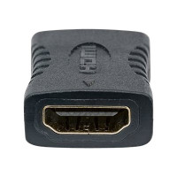 Produktbild för Manhattan HDMI Coupler, 4K@60Hz (Premium High Speed), Female to Female, Straight Connection, Black, Ultra HD 4k x 2k, Fully Shielded, Gold Plated Contacts, Lifetime Warranty, Polybag - HDMI-anslutning