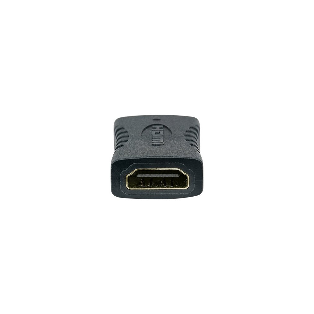 Produktbild för Manhattan HDMI Coupler, 4K@60Hz (Premium High Speed), Female to Female, Straight Connection, Black, Ultra HD 4k x 2k, Fully Shielded, Gold Plated Contacts, Lifetime Warranty, Polybag - HDMI-anslutning