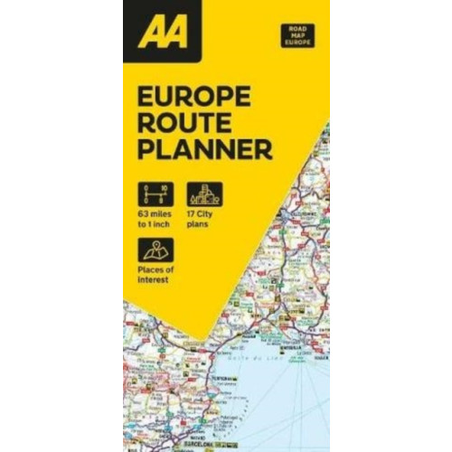 AA Publishing AA European Route Planner Map