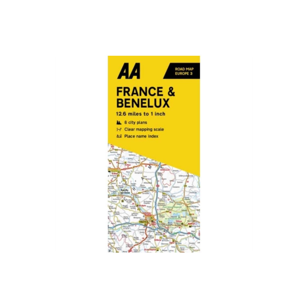 Produktbild för AA Road Map France & Benelux