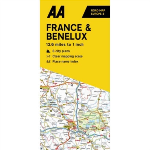 AA Publishing AA Road Map France & Benelux