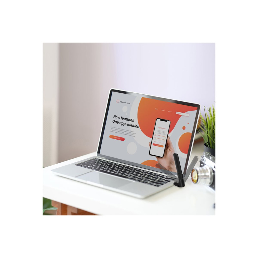 Produktbild för Edimax EW-7822UAD - nätverksadapter - USB 3.0