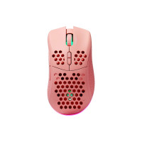 Produktbild för DELTACO GAMING PM80 - mus - USB, 2.4 GHz - rosa