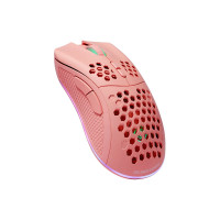 Produktbild för DELTACO GAMING PM80 - mus - USB, 2.4 GHz - rosa
