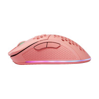 Produktbild för DELTACO GAMING PM80 - mus - USB, 2.4 GHz - rosa