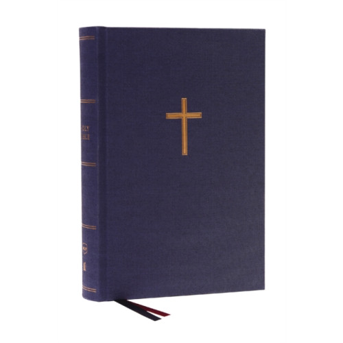 Thomas nelson publishers NKJV, Single-Column Wide-Margin Reference Bible, Cloth over Board, Blue, Red Letter, Comfort Print (inbunden, eng)