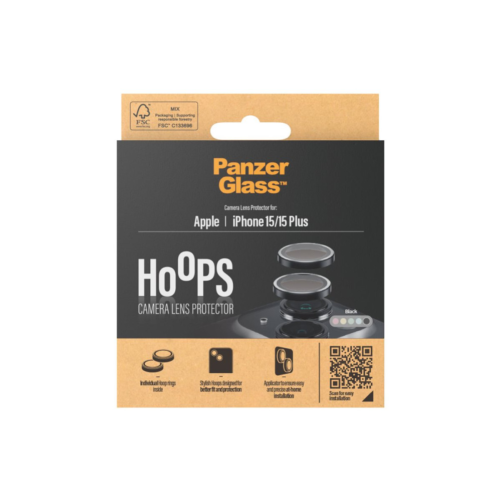 Produktbild för PanzerGlass Hoops - linsskydd för mobiltelefon