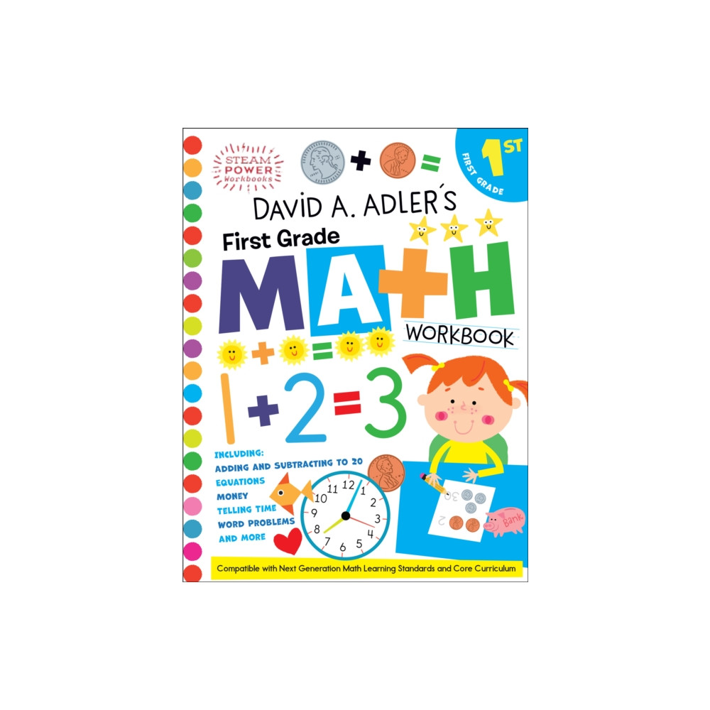 Produktbild för David A. Adler's First Grade Math Workbook (häftad, eng)