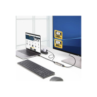 Produktbild för StarTech.com HDMI to DisplayPort Adapter, 8K 60Hz, Active Video Converter - adapterkabel - 30 cm
