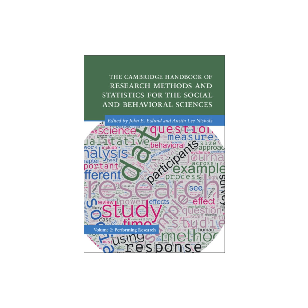 Produktbild för The Cambridge Handbook of Research Methods and Statistics for the Social and Behavioral Sciences: Volume 2 (häftad, eng)