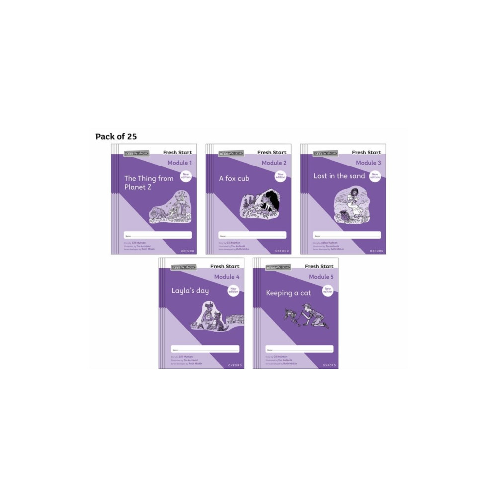 Produktbild för Read Write Inc. Fresh Start: 2024 Modules 1-5 - Pack of 25 (häftad, eng)