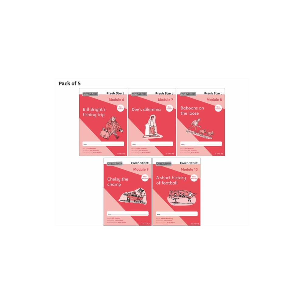 Produktbild för Read Write Inc. Fresh Start: 2024 Modules 6-10 - Pack of 5 (häftad, eng)