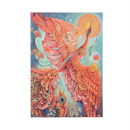 paperblanks Firebird (Birds of Happiness) Midi Lined Hardback Journal (Elastic Band Closure) (inbunden, eng)