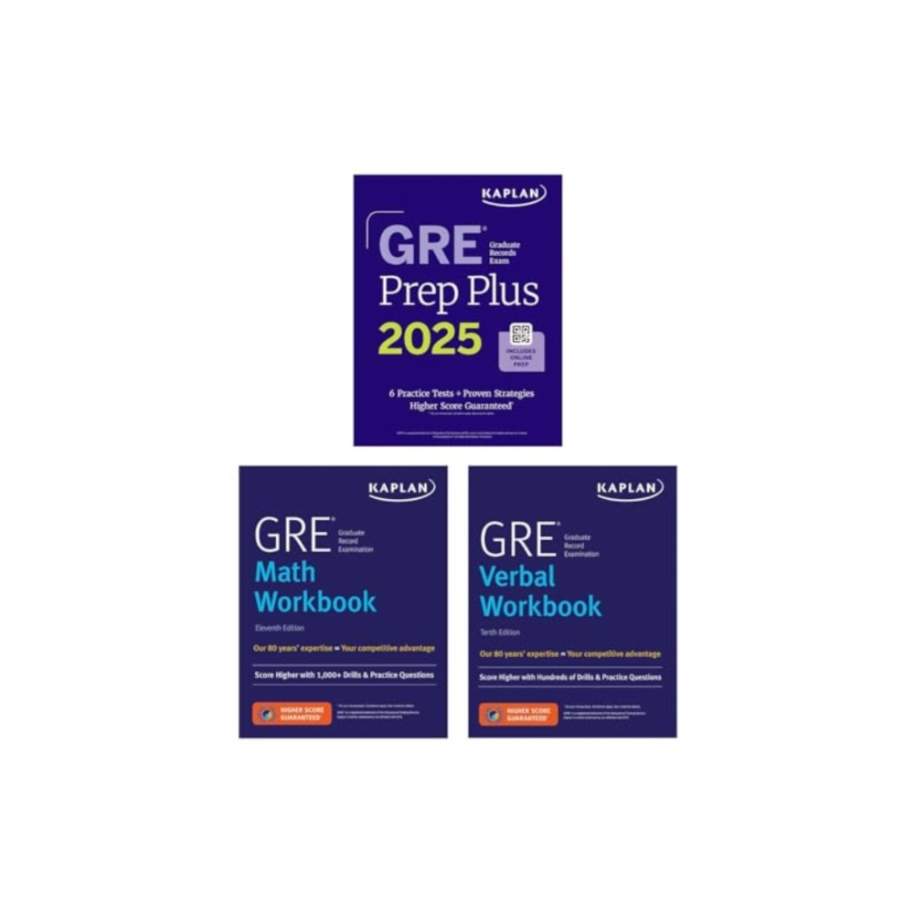 Produktbild för GRE Complete Ninth Edition (2026): Includes 6 Full Length Practice Tests, 2500+ Practice Questions + Online Access to 1000+ Question Bank, Video Explanations, and a Kaplan Live Online Class (häftad, eng)