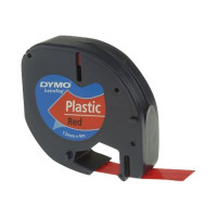 Produktbild för DYMO LetraTAG - tejp - 1 kassett(er) - Rulle (1,2 cm x 4 m)