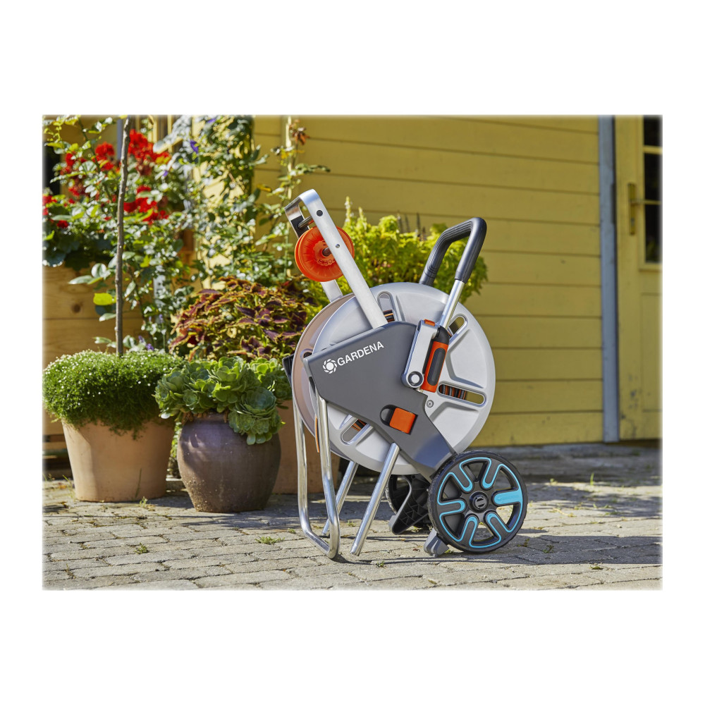 Produktbild för Gardena AquaRoll L Easy Metall - slangvagn