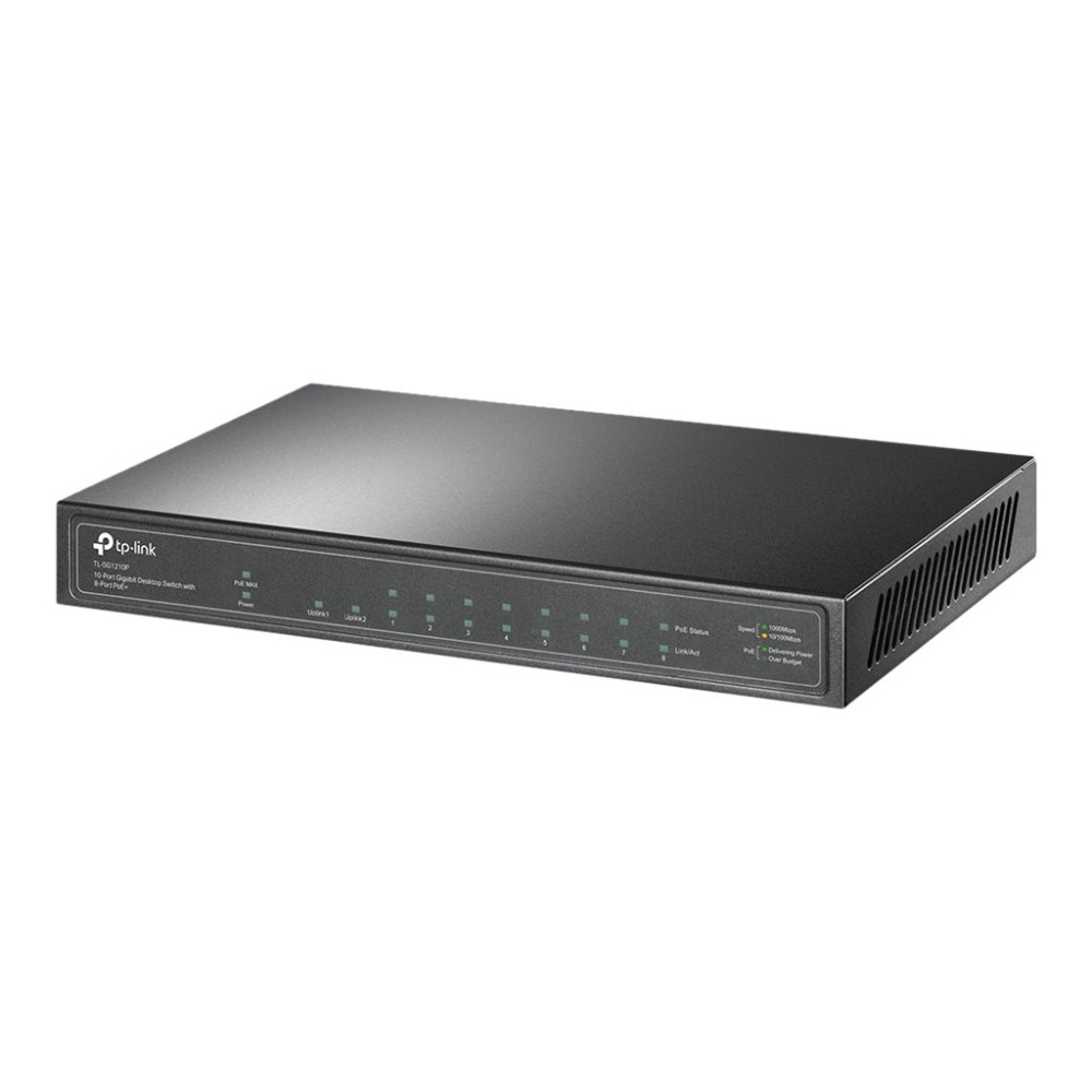 Produktbild för TP-Link TL-SG1210P - switch - 10 portar - ohanterad