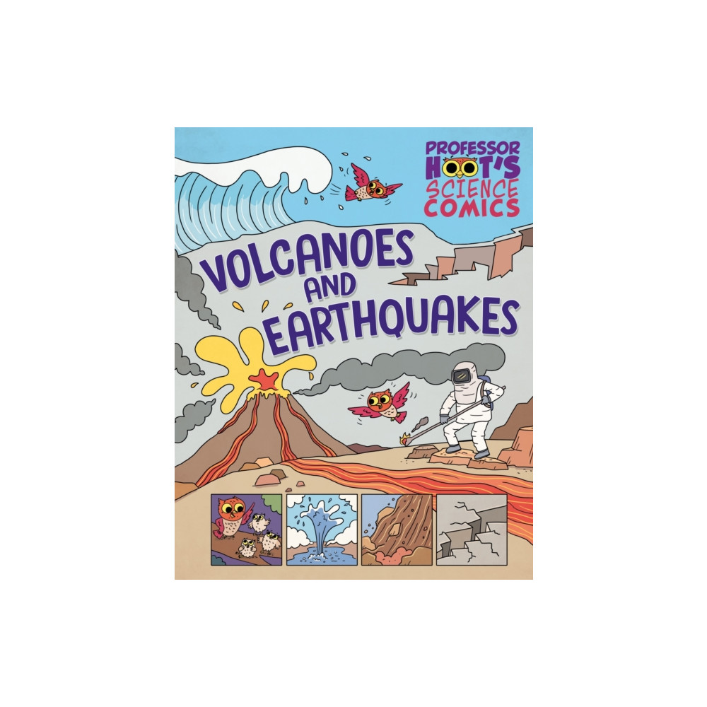 Produktbild för Professor Hoot's Science Comics: Volcanoes and Earthquakes (inbunden, eng)