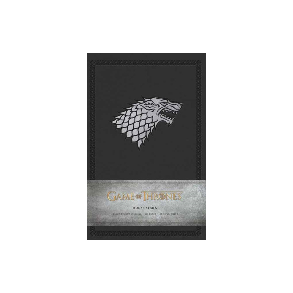Produktbild för Game of Thrones: House Stark Ruled Pocket Journal (inbunden, eng)
